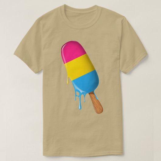 Panseual Ice Cream Panseual Flag LGBTQ Panseual Tシャツ (デザイン正面)