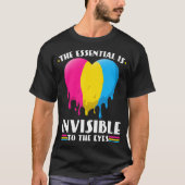 Panseual Pride Melting Heart Panseuality Pan Pride Tシャツ (正面)