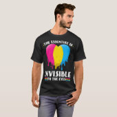 Panseual Pride Melting Heart Panseuality Pan Pride Tシャツ (正面フル)