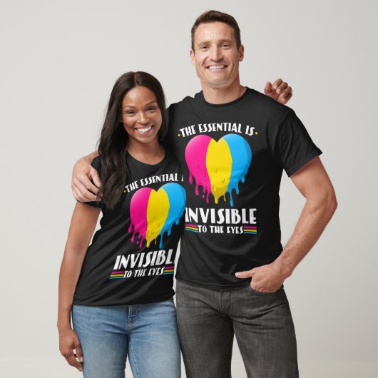Panseual Pride Melting Heart Panseuality Pan Pride Tシャツ (ユニセックス)