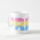 PansexualまたはOmnisexualのプライド コーヒーマグカップ (正面左)