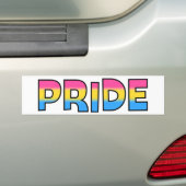 PansexualまたはOmnisexualのプライド バンパーステッカー (車上)
