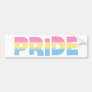 PansexualまたはOmnisexualのプライド バンパーステッカー