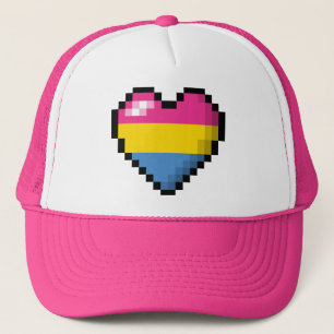 Pansexualピクセルハート キャップ