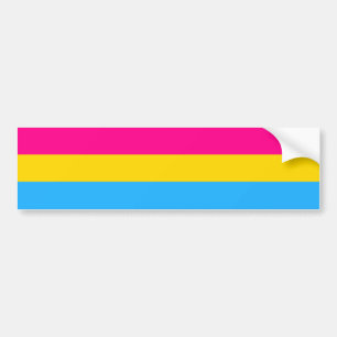 "PANSEXUALプライドの旗" バンパーステッカー