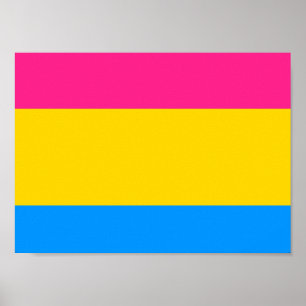 Pansexualプライドの旗 ポスター