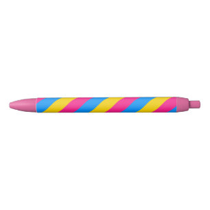 Pansexualプライドの旗 黒ボールペン