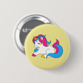 Pansexualユニコーン 缶バッジ (正面&裏面)