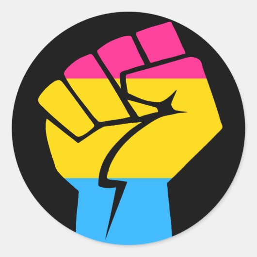 Pansexual力 ラウンドシール (正面)