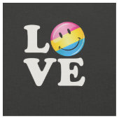 Pansexual愛微笑の旗 ファブリック (クローズアップ)