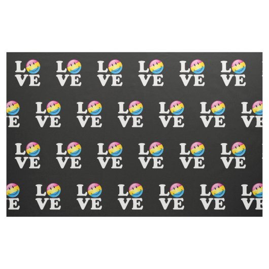 Pansexual愛微笑の旗 ファブリック (ファットクウォーター)