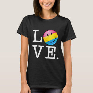 Pansexual愛微笑の旗 Tシャツ