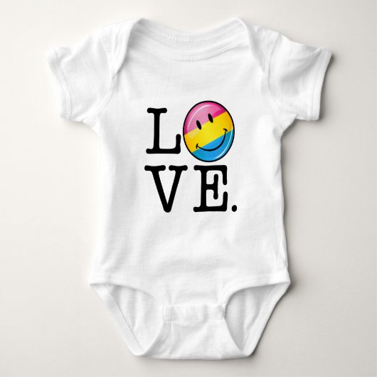 Pansexual愛微笑の旗 Tシャツ (正面)