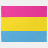 Pansexual旗のフリースブランケット フリースブランケット (正面(横))