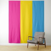 Pansexual旗の壁のタペストリー(特大) タペストリー (インサイチュ)