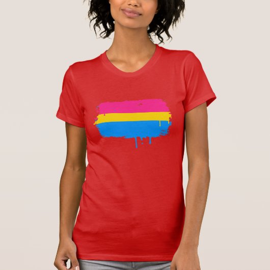 PANSEXUAL旗の点滴注入 Tシャツ (正面)