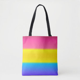 Pansexual鍋の勾配のプライドの旗: 横 トートバッグ
