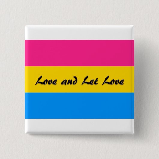 Pansexual:  愛は愛を可能にし、 缶バッジ (正面)