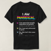 Pansexual Definition   Funny Gay Pride LGB  Tシャツ (デザイン正面)