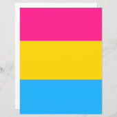 Pansexual Flag Papier (正面/裏面)
