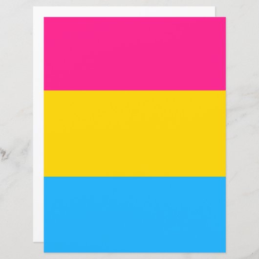Pansexual Flag Papier (正面/裏面)