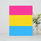 Pansexual Flag Papier (スタンド正面)