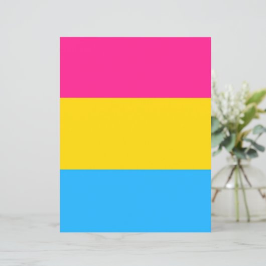 Pansexual Flag Papier (スタンド正面)