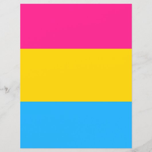 Pansexual Flag Papier (正面)