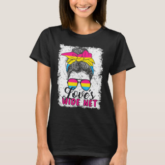 Pansexual Love s Wide Net Pansexual Flag Tシャツ