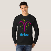 Pansexual Pan Aries Zodiac Sign Astrology LGBTQ LG Tシャツ (正面フル)