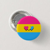 Pansexuality flag button 缶バッジ (正面&裏面)