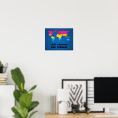 Pansexuality pride world mapposter poster ポスター (ホームオフィス)