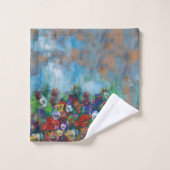 Pansies 3 piece バスタオルセット (ウォッシュタオル)