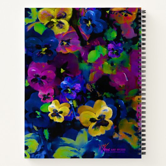"Pansies" [abstract 2] ノートブック (裏面)