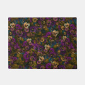 Pansies [gold] Door mat rug ドアマット (正面)