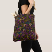 Pansies [gold] tote and cross over by Jason Street トートバッグ (クローズアップ)