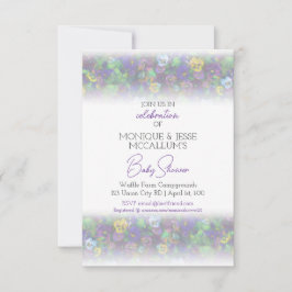 Pansies Invitation [purple] 招待状