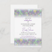 Pansies Invitation [purple] 招待状 (正面/裏面)