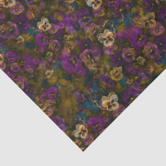 Pansies op 3 薄葉紙 (詳細)