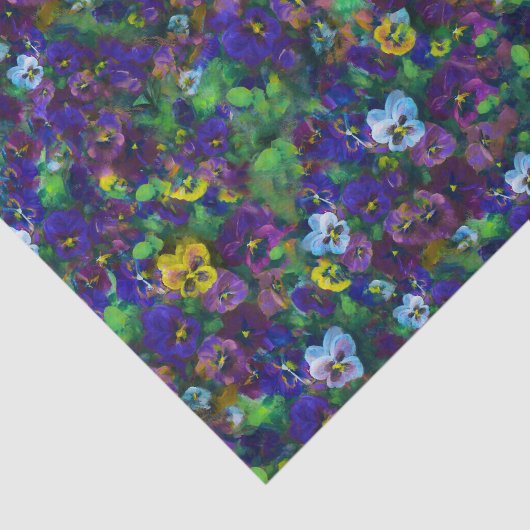 Pansies op 4 薄葉紙 (詳細)