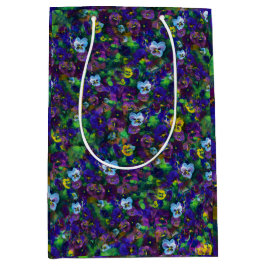 Pansies [purple] ミディアムペーパーバッグ