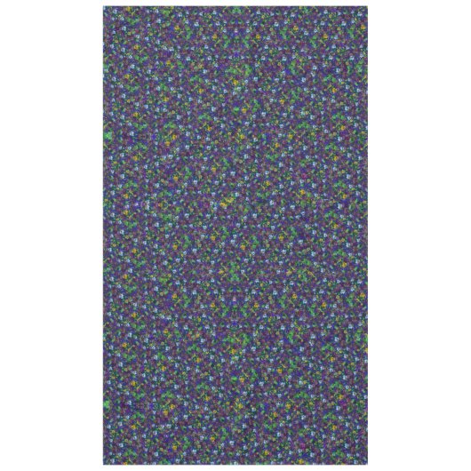 Pansies [purple] 60x104 Large cotton table cloth テーブルクロス (正面)