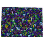 Pansies [purple] by Jason Street ラージペーパーバッグ (裏面)