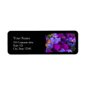 Pansies Return Address Labels ラベル (正面)