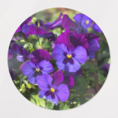 Pansies Return Address Labels ラベル (デザイン2)