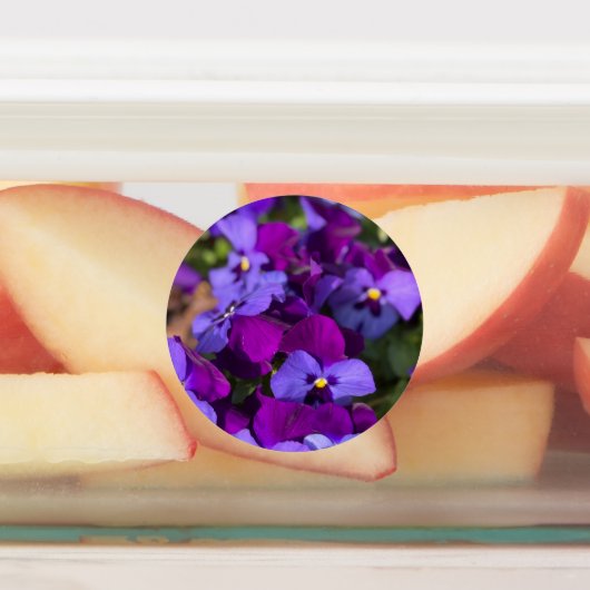 Pansies Return Address Labels ラベル (貼付)