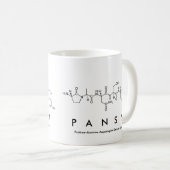 Pansyペプチド名mug コーヒーマグカップ (正面右)