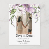 Pansyモダン日付の保存 ポストカード (正面)