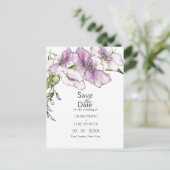 Pansyモダン日付の保存 ポストカード (スタンド正面)