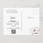 Pansyモダン日付の保存 ポストカード (裏面)